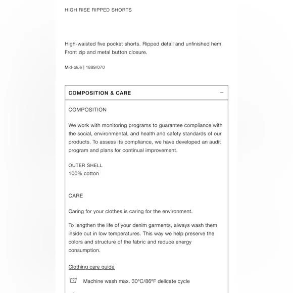 Zara High Rise Ripped Shorts - Picture 7 of 7